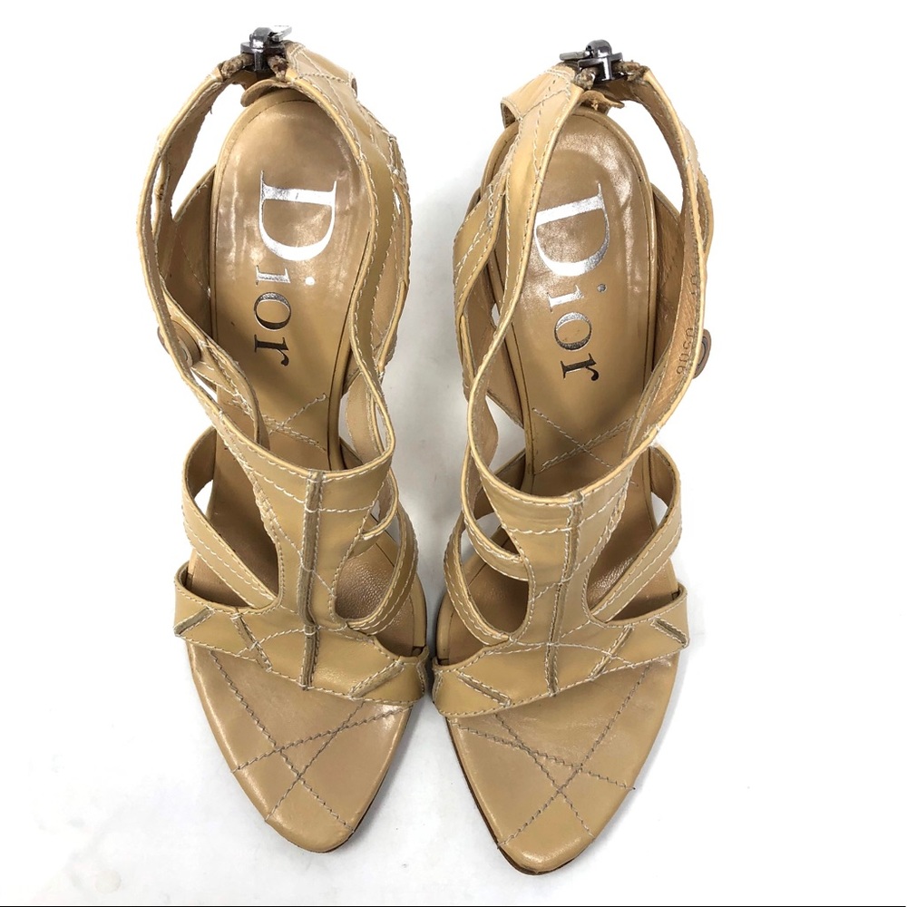 CHRISTIAN DIOR strappy  heels, made in Italy, size 40 - Picture 4 of 11